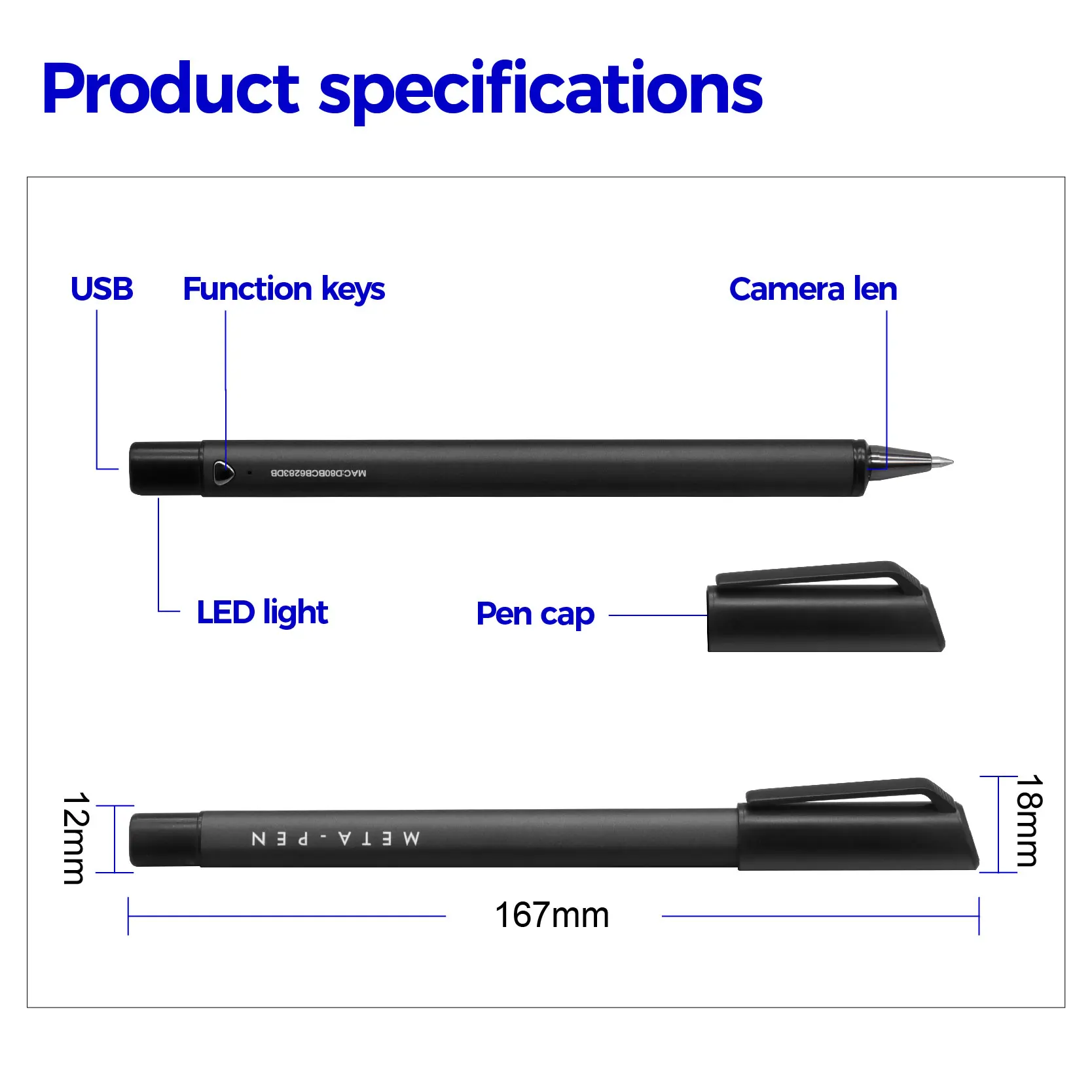 Digital Pen Smart Pen Writing Set Includes Smartpen Smart Notebook Use With App For Notes Taking