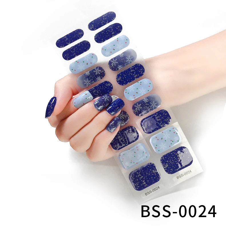 Beautysticker Wholesale Semi Cured Gel Nail Strip Stickers Non-toxic