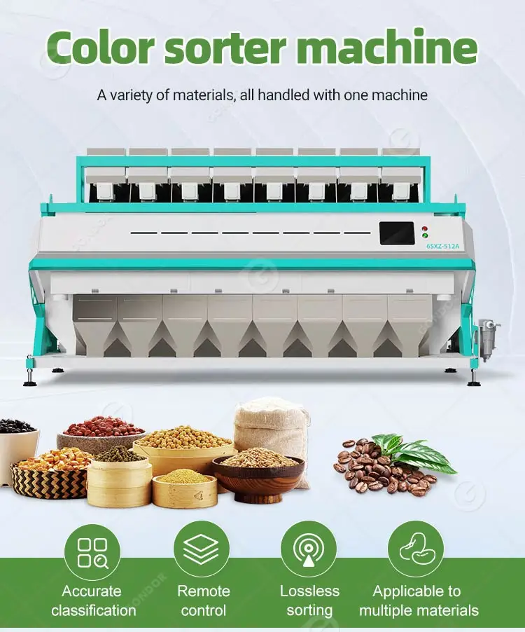 Grain Optical Sorter in Pakistan - Efficient Rice & Cocoa Bean Color ...