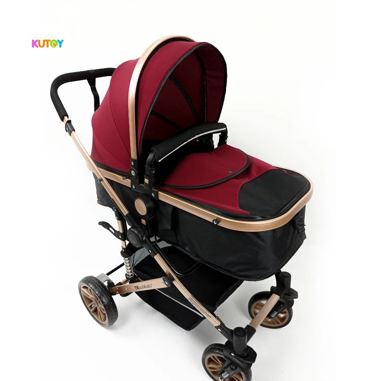Aulon Fast Shipping 360 Degree PU Leather in Luxury Folding Baby  Trolley Scooter Stroller for Adult Travel System