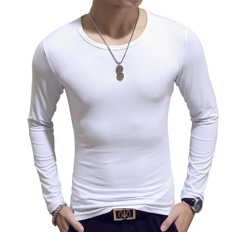 2022 Quick dry sports solid wholesale slim o-neck v-neck custom plain OEM logo blank long sleeve men t shirts