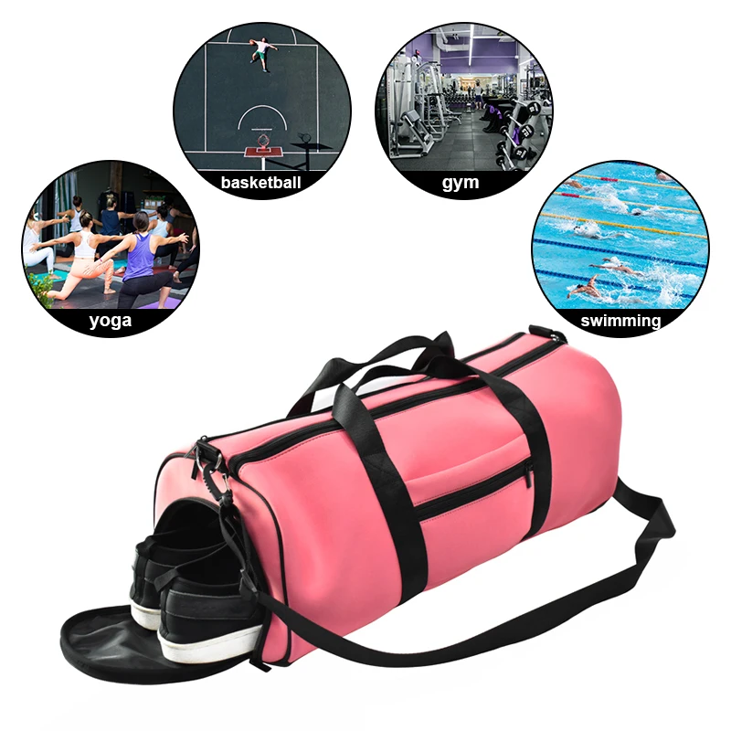 Новейший дизайн Высококачественная пользовательская печать логотипа Неопреновая спортивная сумка для