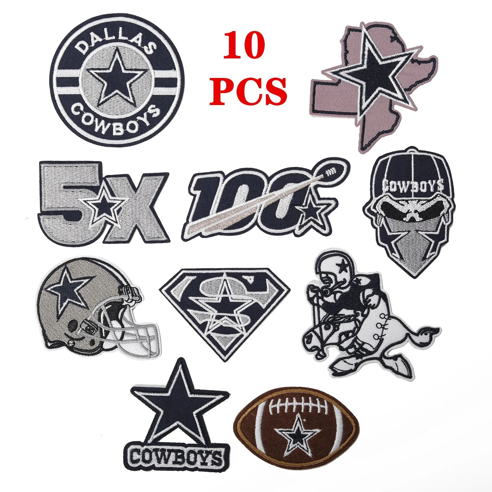 Custom Dallas Cowboys Embroidered Iron-On Patches for Apparel \u0026  Accessories, Perfect for NFL Team Fans and Merchandise Needs, image size:1920x1920
