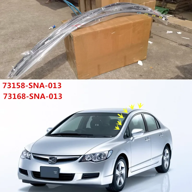 73158-SNA-013 73168-SNA-013 for Honda Civic Roof Trim Strips