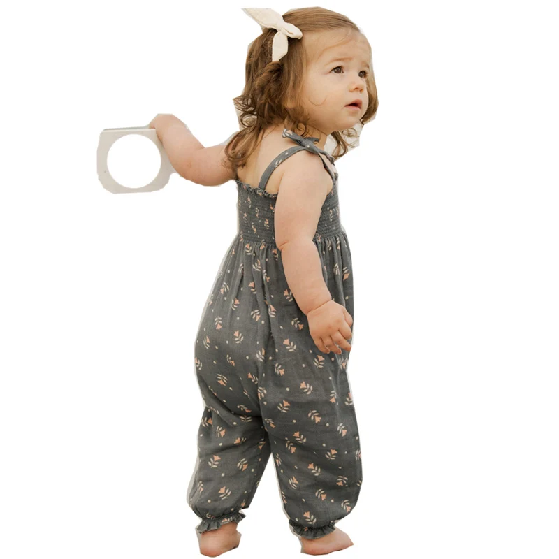 Toddler Girls Spaghetti Strap Baby Overall Sweet Summer Clothing