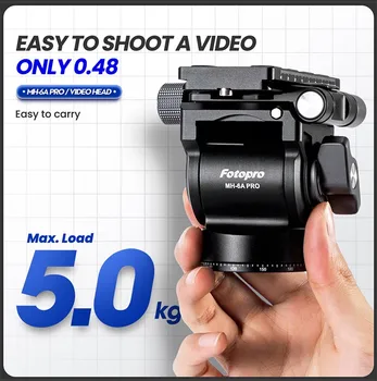 Fotopro Mh-6a Pro Professional 360 Degree Panorama Shooting Metal Video Camera Tripod Fluid Head 5kg Max Load - Buy Fluid Head,F detail image