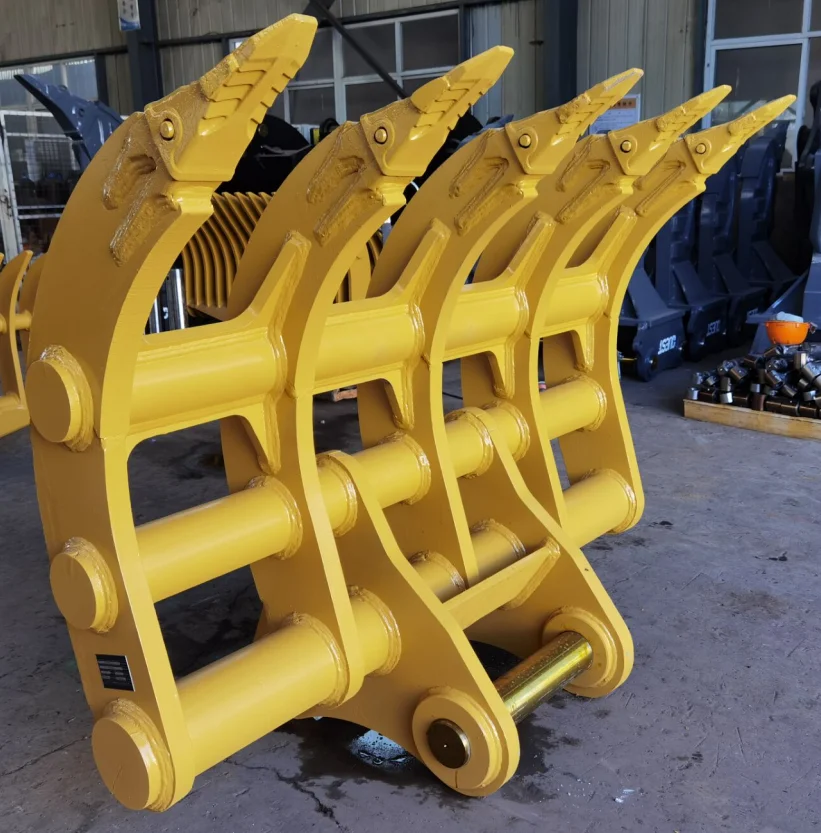 1000mm- 2400mm Excavator Root Rake 1-80T Root Rake For Mini Excavator