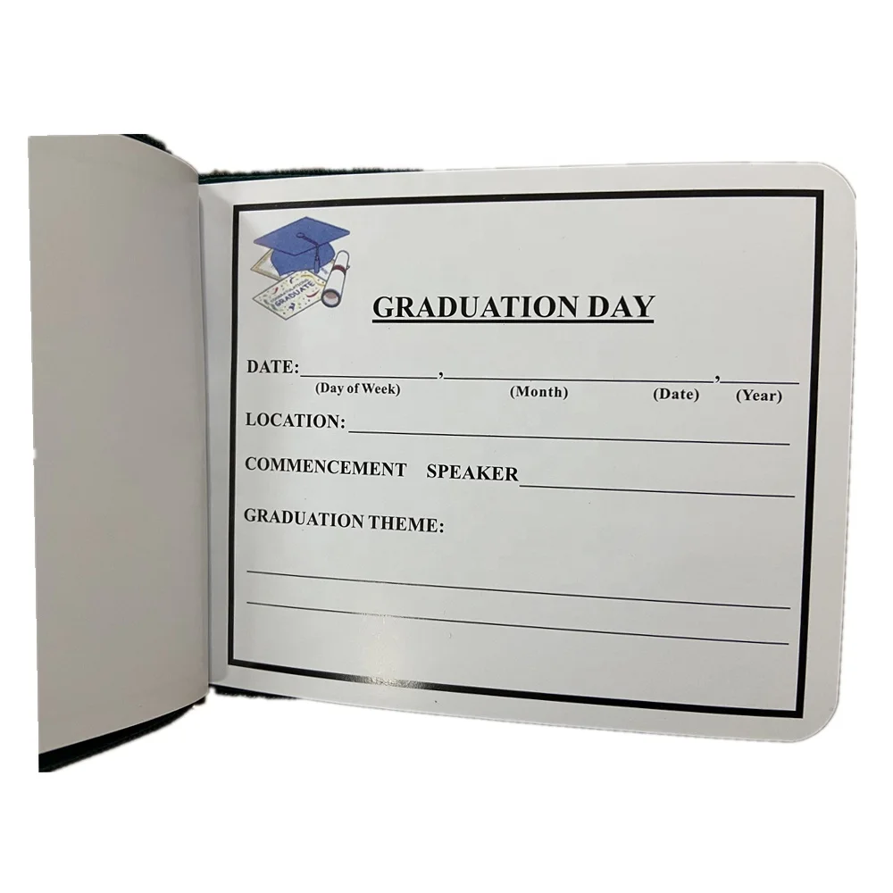 Signature Collection Autograph Book 100 Blank Unlined Pages