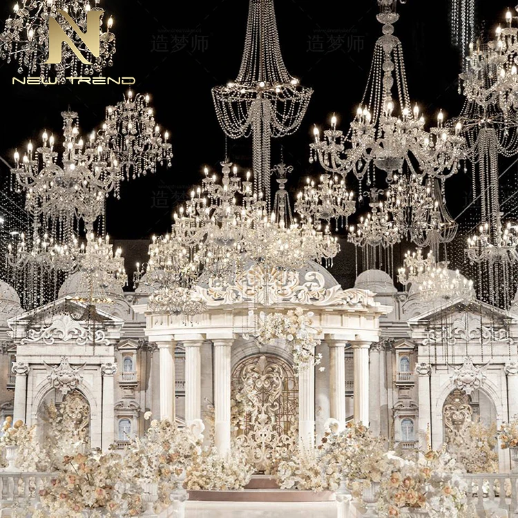 CPL-190 Contemporary Indoor Decoration Custom Hotel Lobby Villa Wedding Hall LED Chandelier