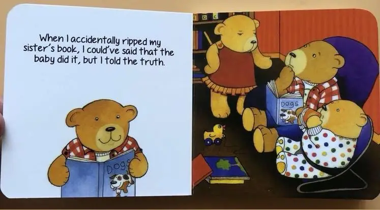 A case of Good Manners Custom English Cognitive Picture Book for Children Literacy Card Board Book Kids Early Education Book