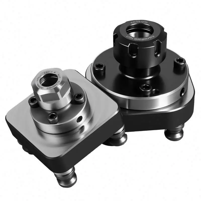 TEBAK ER16/20/25/32/40 Straight-Hole Clamping Seats 4/7-Hole Interchangeable Chucking Tools 4-5 Axis ER Chuck Base