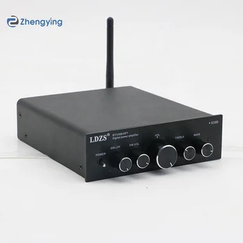 Home Integrated Digital Amplifier Mini Hi-Fi Wireless BT 5.0 Stereo Audio 2 Channel Amp Receiver with Power Supply