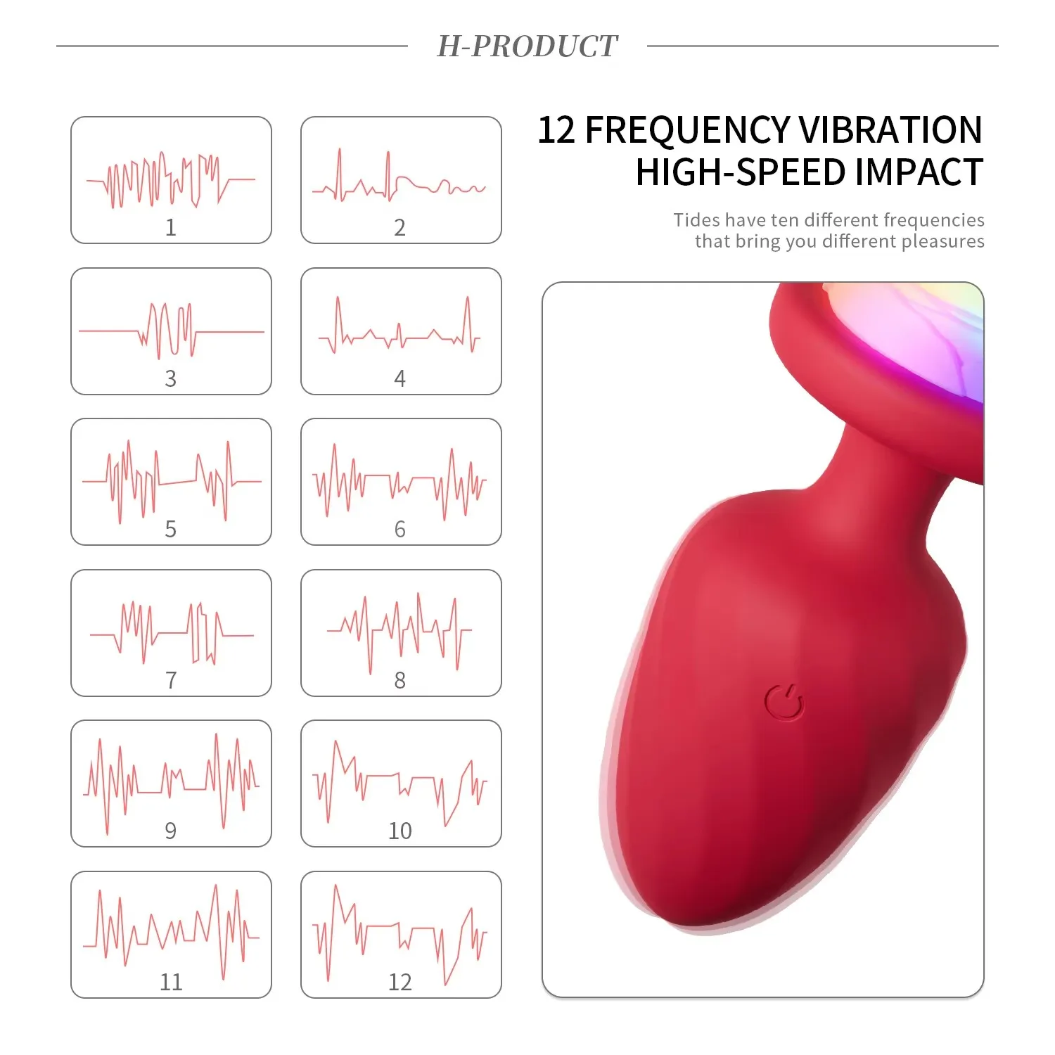 Color Changing Rose Vibrator Anal Plug Remote Control Vibrating BDSM Pusy Vibrator Enlarge Anal Dildo Sex Joy Toy Lady Product