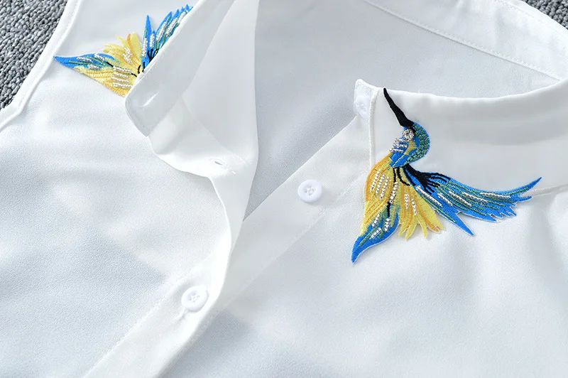 Embroidery Shirt Detachable Collar for Lady