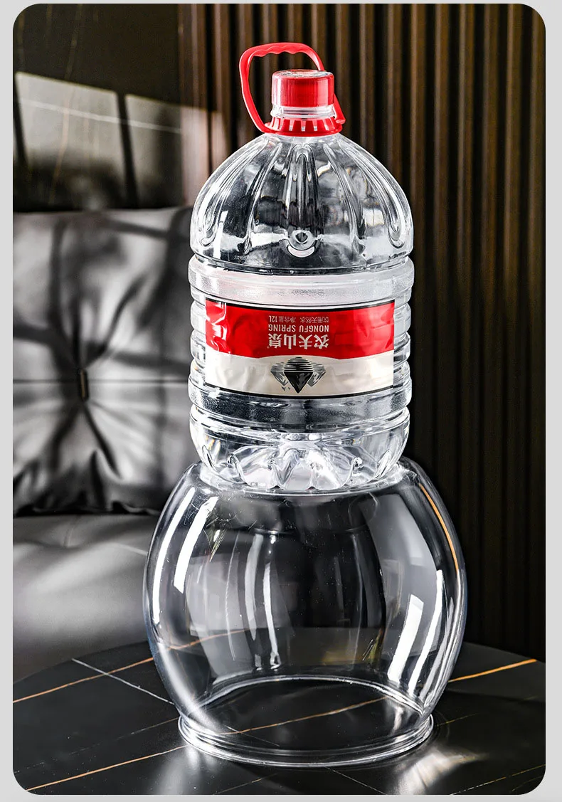 New Pet Mini Plastic Fish Bowl Aquariums Acrylic Goldfish Tank Bowl Clear Round Gallon Fish Bowl