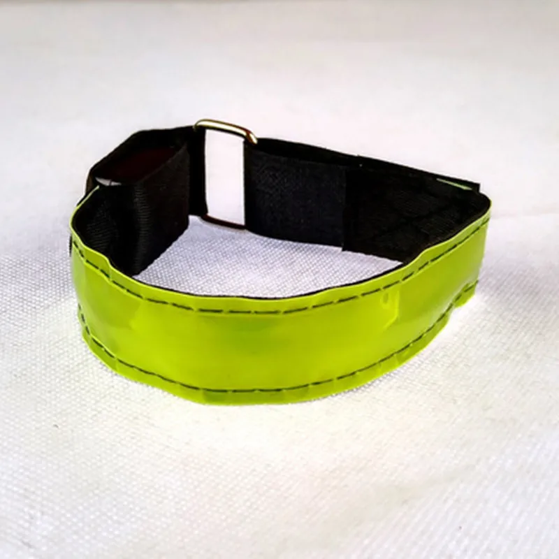 USB Rechargeable LED Power Bracelet Nylon Luminous Arm Wrist Band with Flashing LED Light