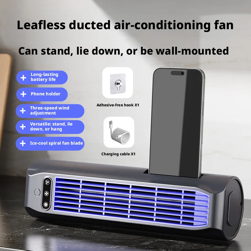 Tower Fan, Portable, Tangential, 2000mAh - detail 12