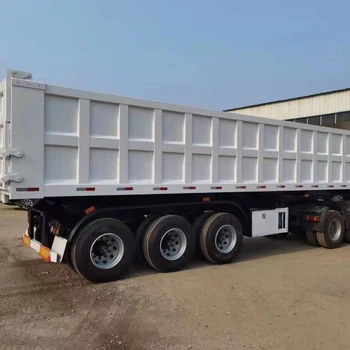 3 axles 60 ton 40ft trailer container truck tipper tipping dump skeleton trailer 6 Axles 100 Tons Heavy Duty Dump Trailer Tipper