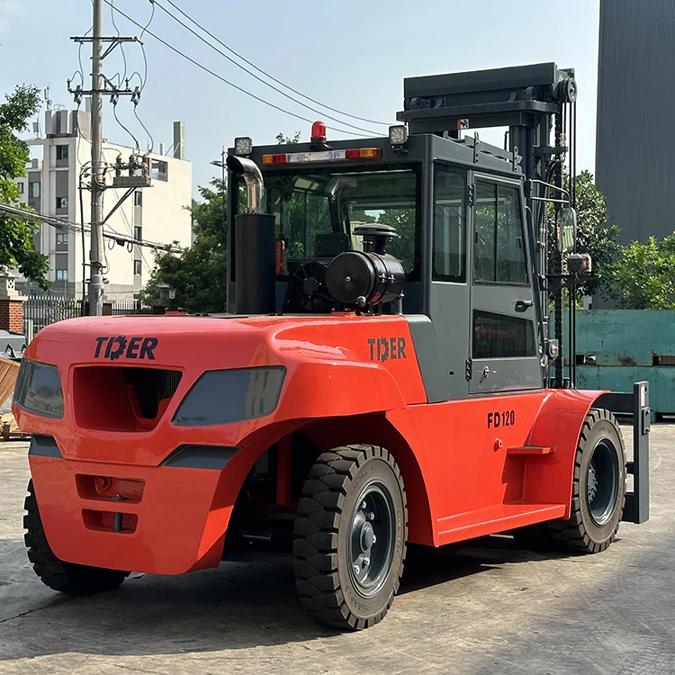 TDER AC FD120 12 Ton Big diesel Forklift Price 12 Ton Forklift with ...