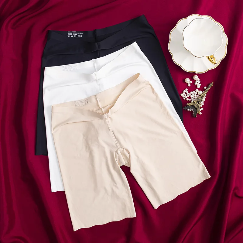 Safety Pants High Waist Women's Shorts Under the Skirt Ice Silk