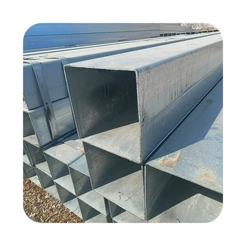 Factory direct sale galvanized square tube Dx51d Z100 30*30 40*40 60*60mm square hot dip galvanized steel pipe