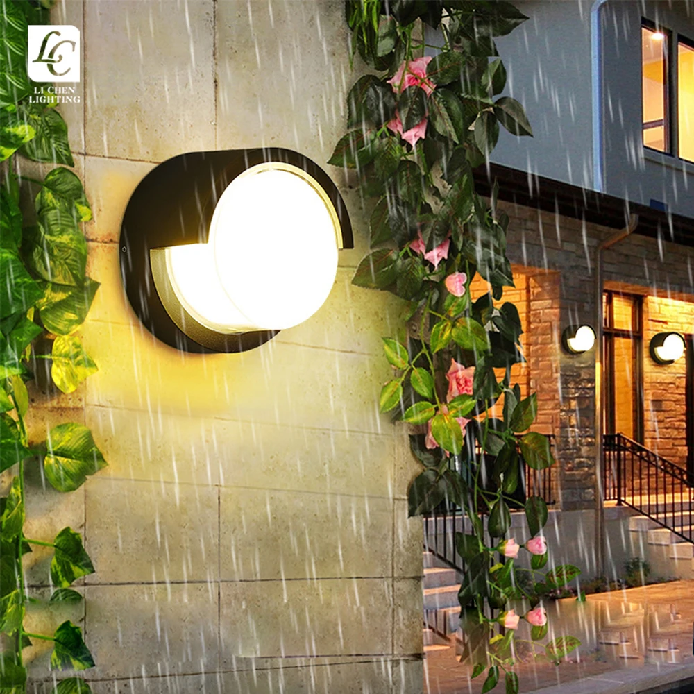 BD11 Modern Wall Mounted Lamp Outdoor Corner Ip65 Waterproof Wall Light Garden House Courtyard Lighting    