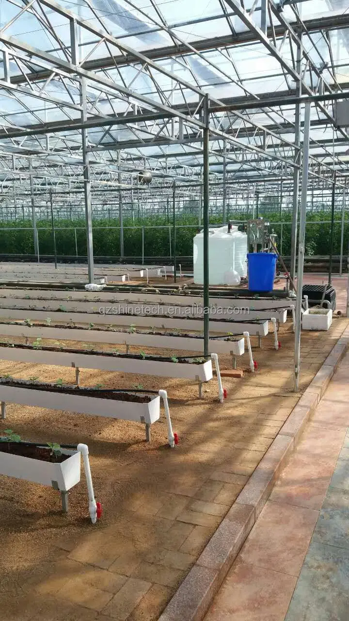 A frame hydroponic system