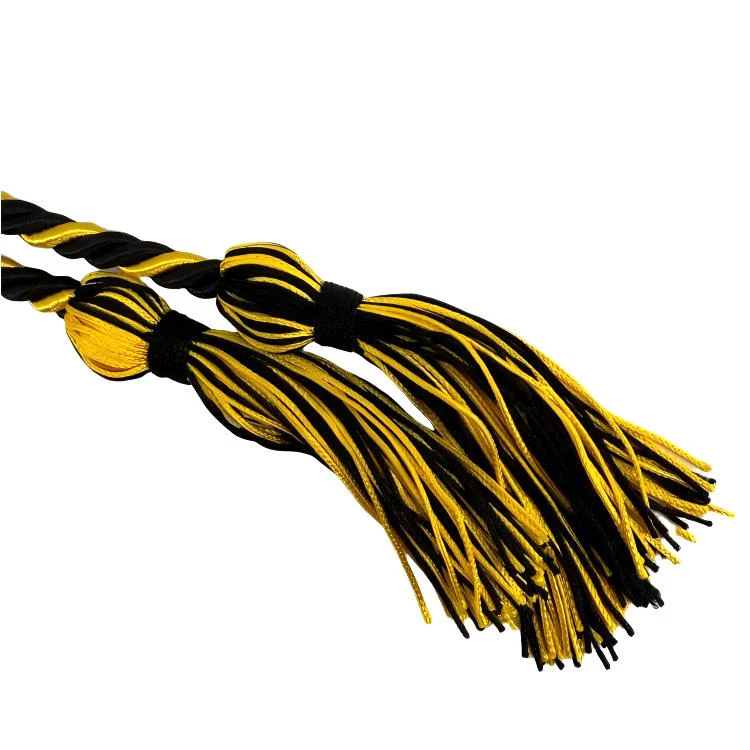 Decorative Double Color Graduation Cord Graduation Honor Cords for University factory