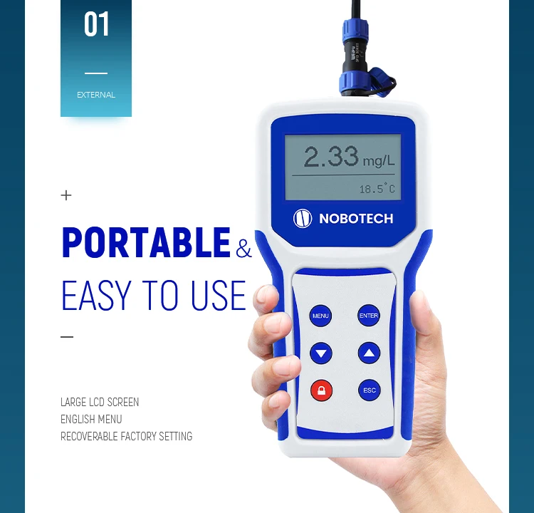 Aquaculture Dissolved Oxygen Meter Dnb160 Portable Do Meter Fish Farm