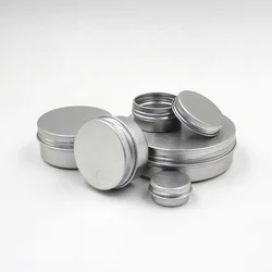 Aluminum Jar Aluminum Round Tin Containers 5g 10g 15g 20g 30g 50g 60g 80g 100g 150g 200g 250g 300g 350g 1000g Aluminum Tin Jars