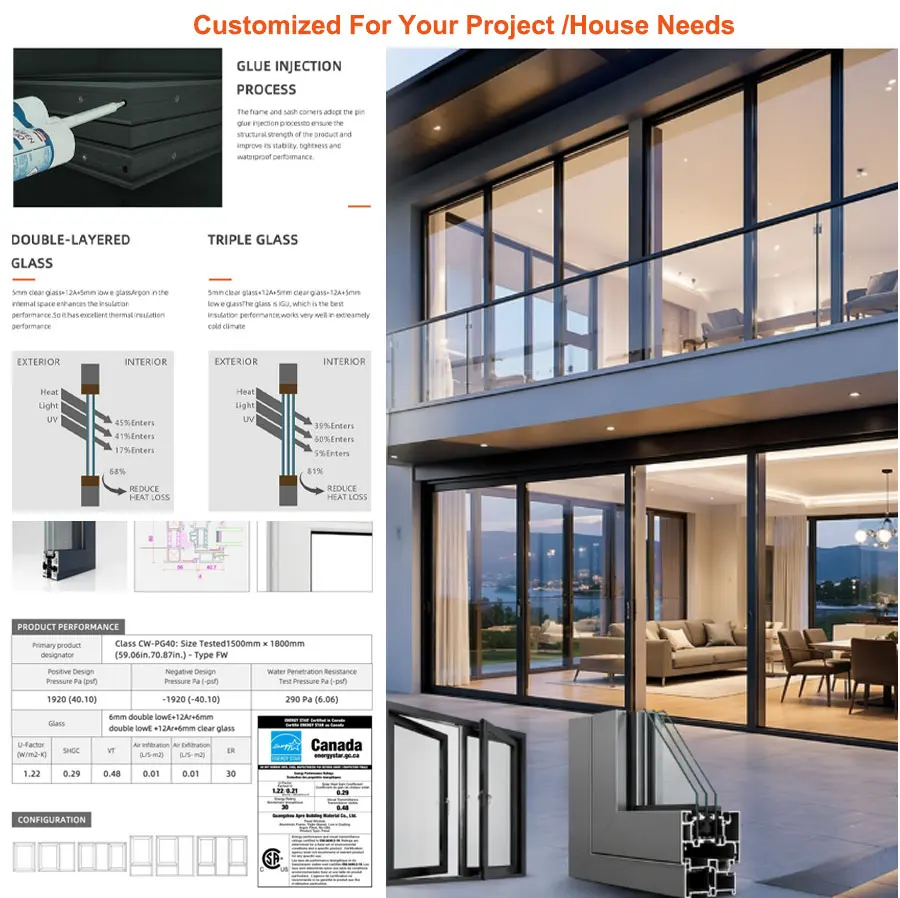 Folding Door Office Outdoor Terrace Balcony Veranda Aluminium Sliding Folding Patio Glass Doors Aluminum Glass Folding Door