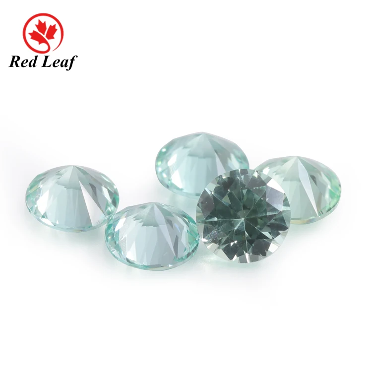 Redleaf Loose Gems Mint Green 73 Color Round Shape 5a Quality