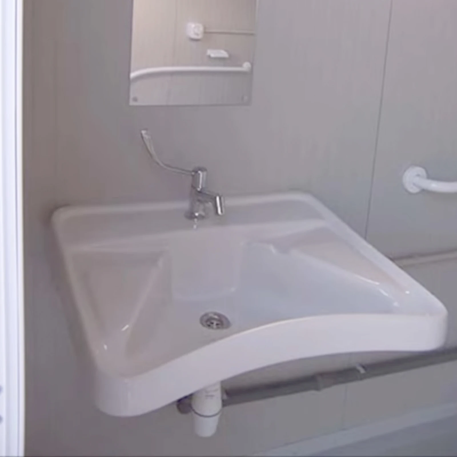 Framed Wall Mounted Sink Grab Lavatory Secure Lavabo Wall Mounted Open