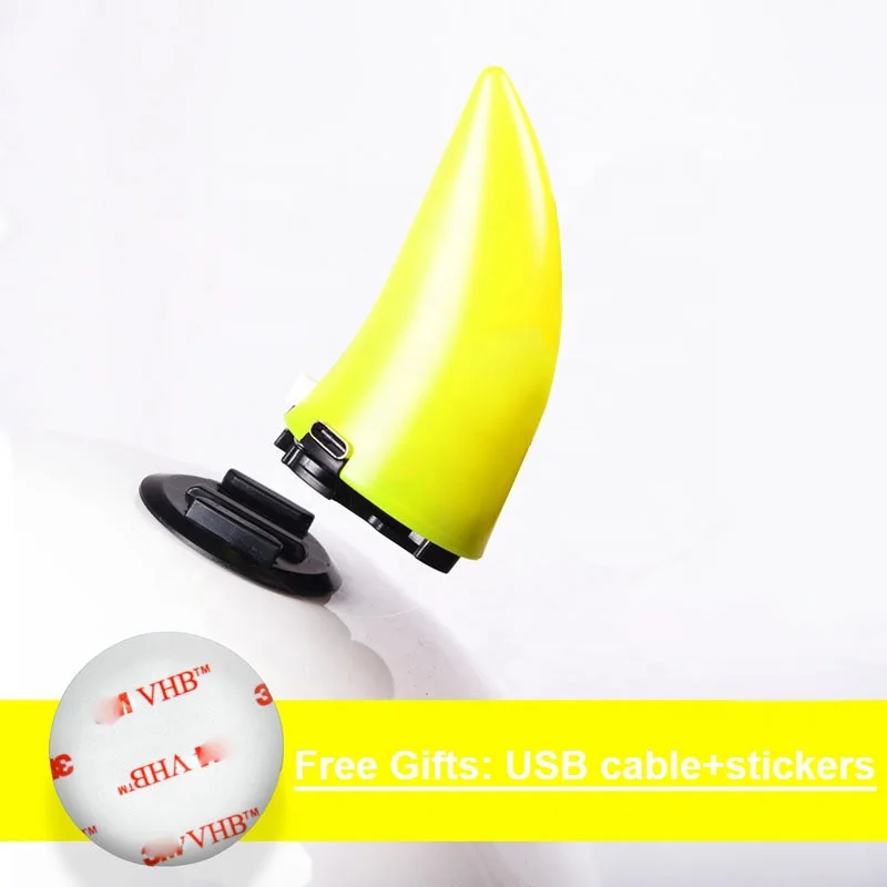 
 Персональные мягкие резиновые цветные украшения для мотоциклетного шлема Головные уборы на присоске перезаряжаемые светящиеся звуковые наклейки для шлема  