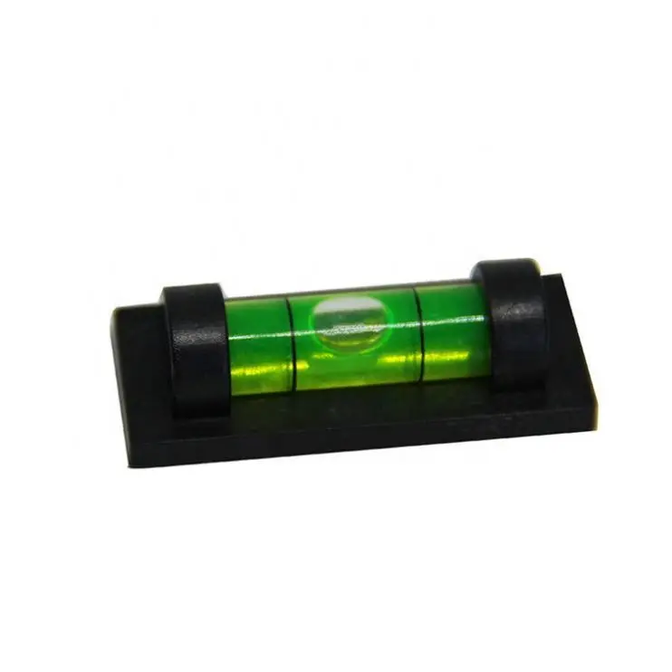 TEBAK Mini Bubble Level Protractor Spirit Magnetic TV Rack Photo Frame Goods Shelf ABS Black+Green Magnetic Mini Spirit Level