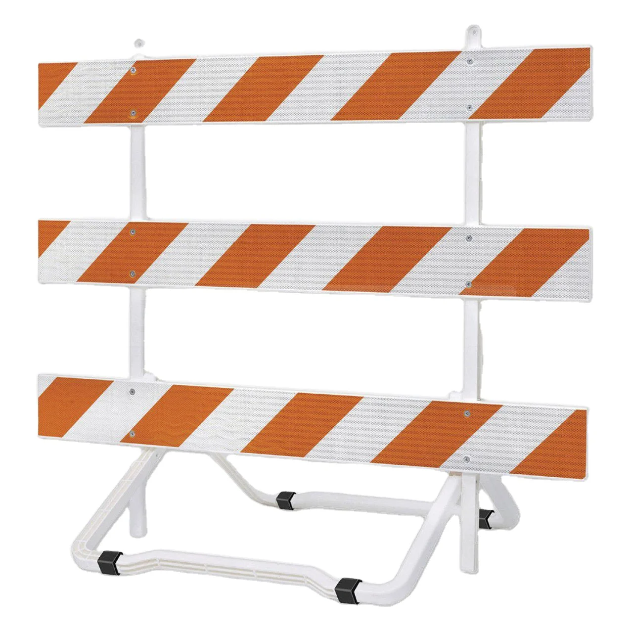 Multiple Configurations of the Universal Type 3 Plastic Barricade Road Fence Barrier Polyethylene Plastic Folding Barricade