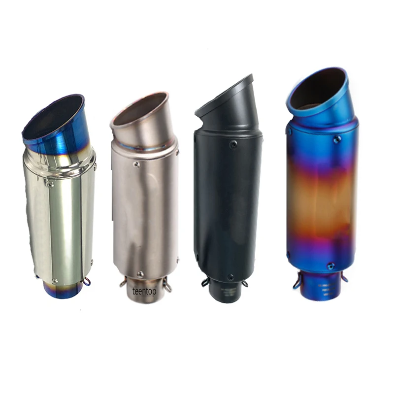 310 мм Универсальный глушитель для универсального мотоцикла выхлопной локтевой стальной 51 или 60 5