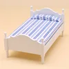 White (blue stripesd cloth)