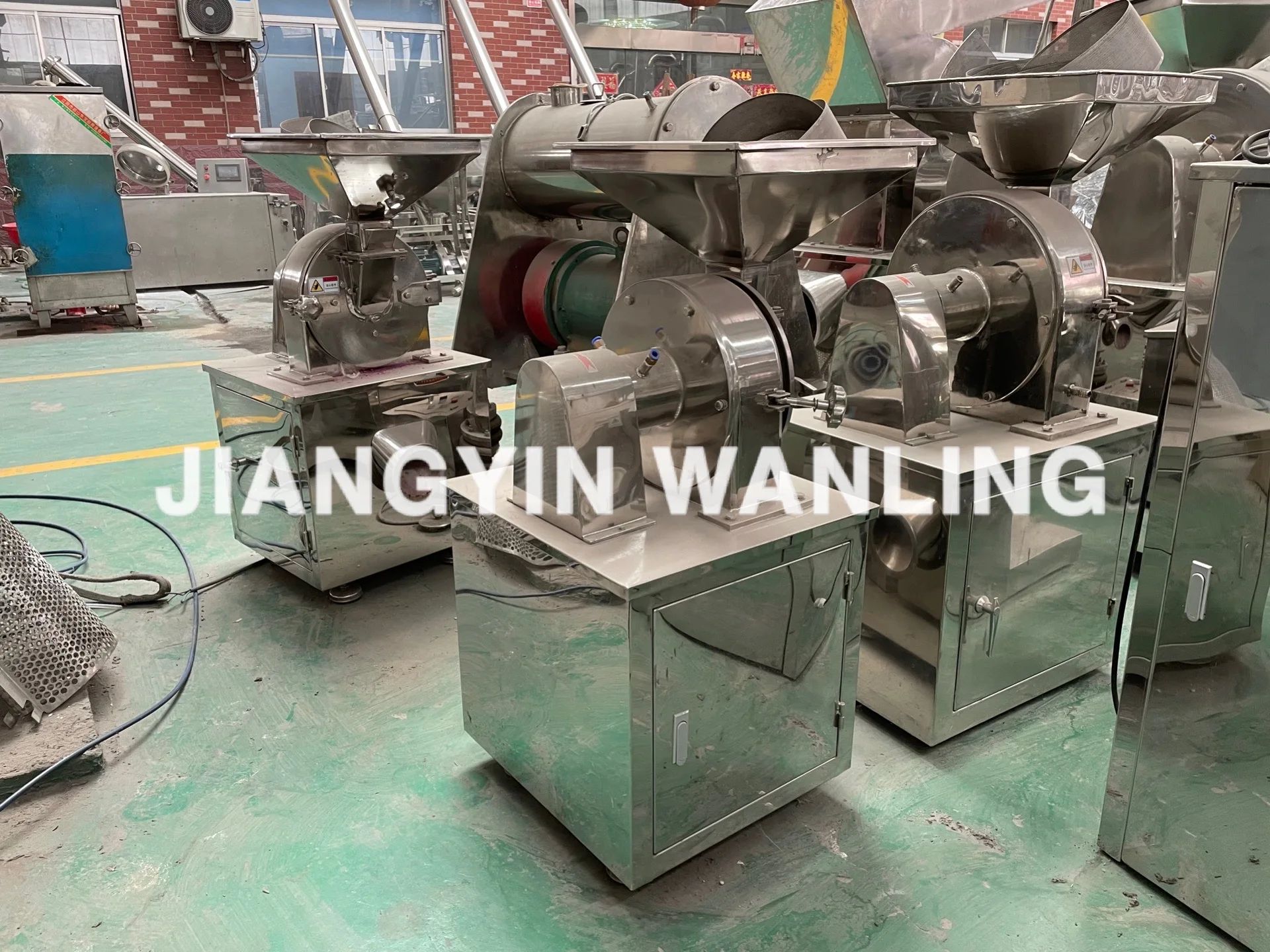 WLF Stainless Steel Grain Sugar Grinding Powder Making Pin Mill Machine ...