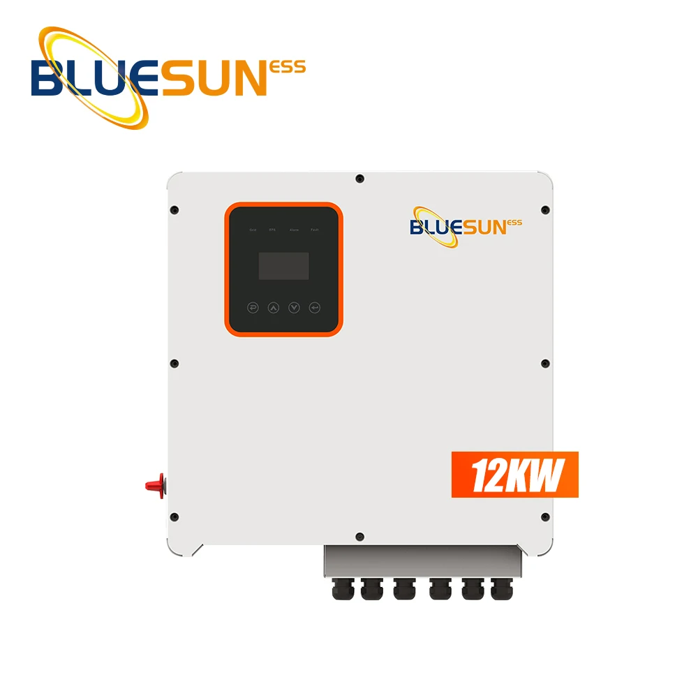 wall mount solar max hybrid solar inverter 15kw 12kw 10kw three phase 380v with 48v lithium battery