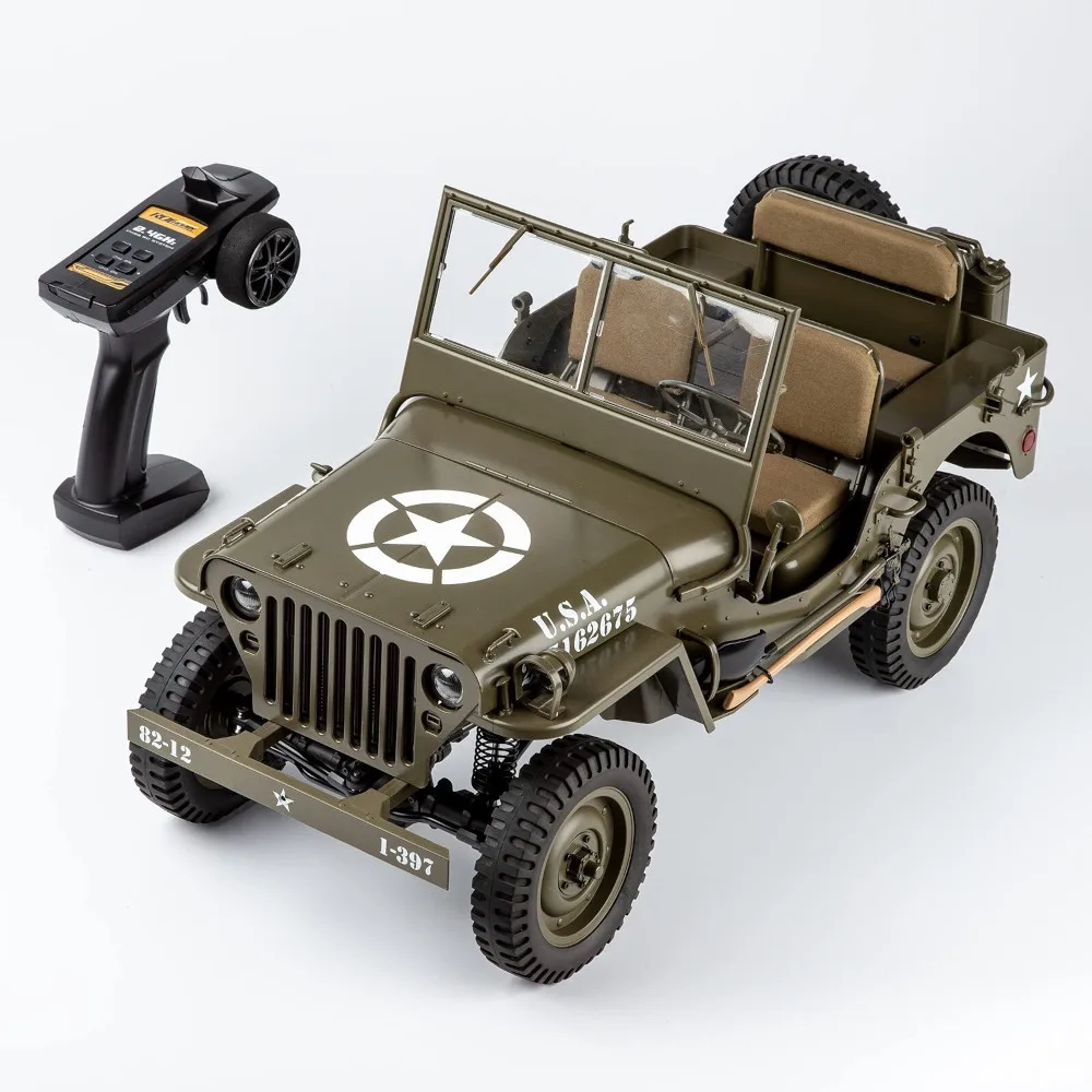Rochobby FMS WW2 Hobby RC Truck - US Army 1/6 Scale Jeeps