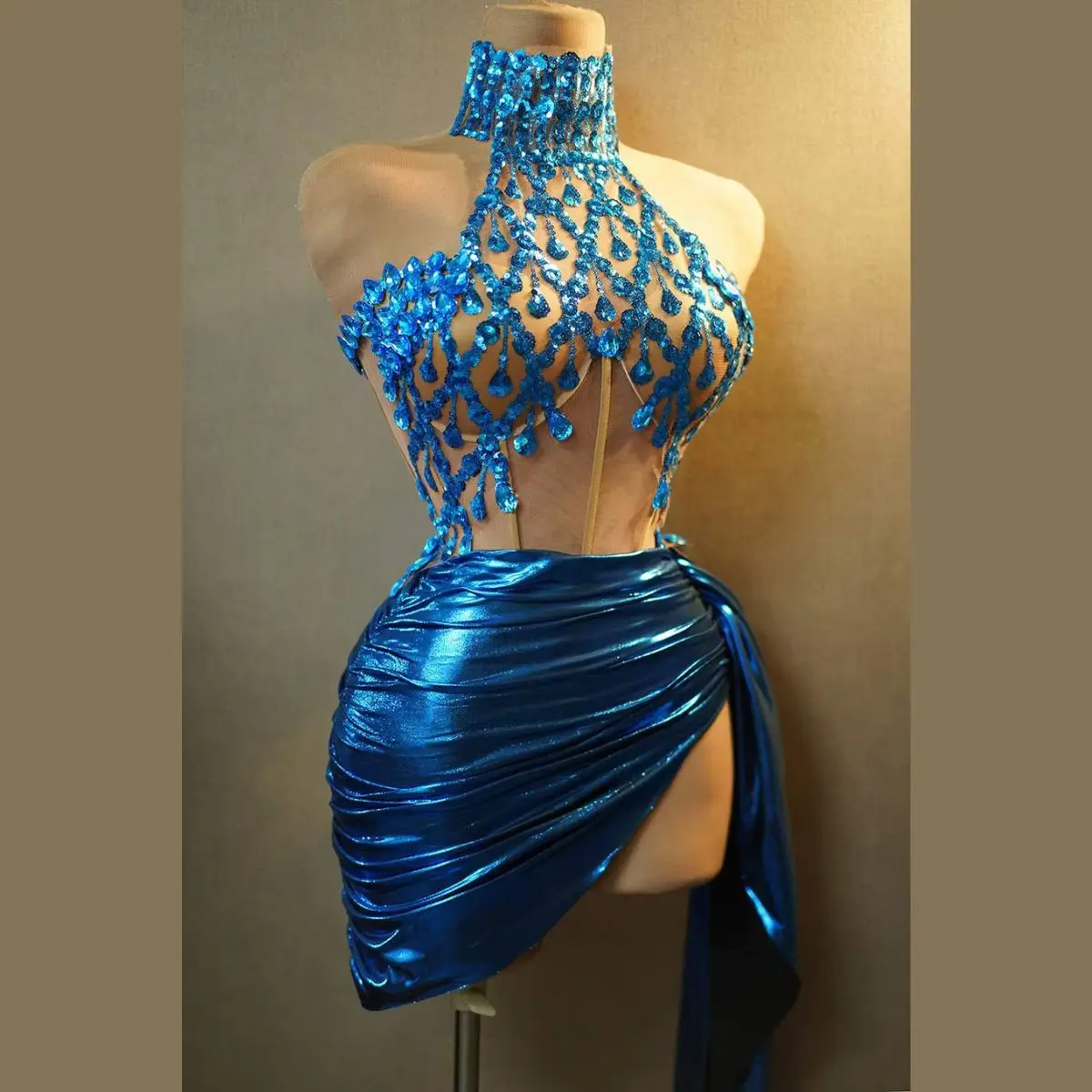 white christmas dresses Embellished Waves Corset Dress – Audae Club main image 1