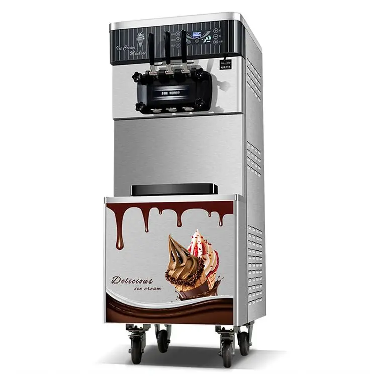 5 Gallon Ice Cream Maker Machine Porttil Topping Freezer Flavor Scrapper Roller Drumfried Combine And Slush Parte Box Seal Soft