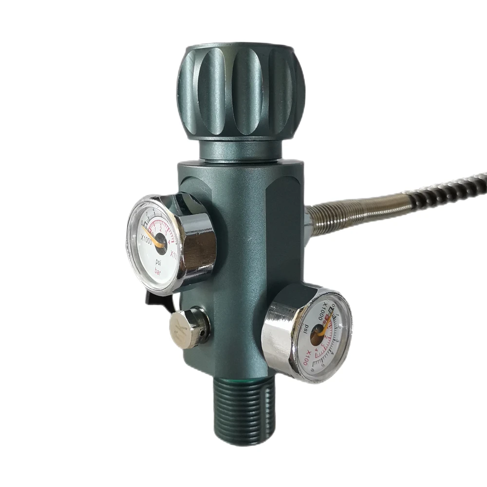 M18x1.5 Pcp Tank Dual Gauge Charging Valve Air Fill Station Paintball
