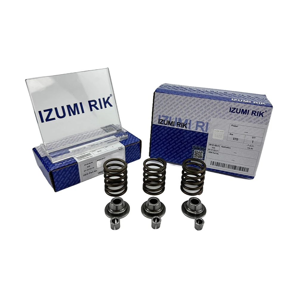 IZUMI RIK for Yanmar S165L 6RY Valve Spring + Seat + Retainer Replacement Engine Parts