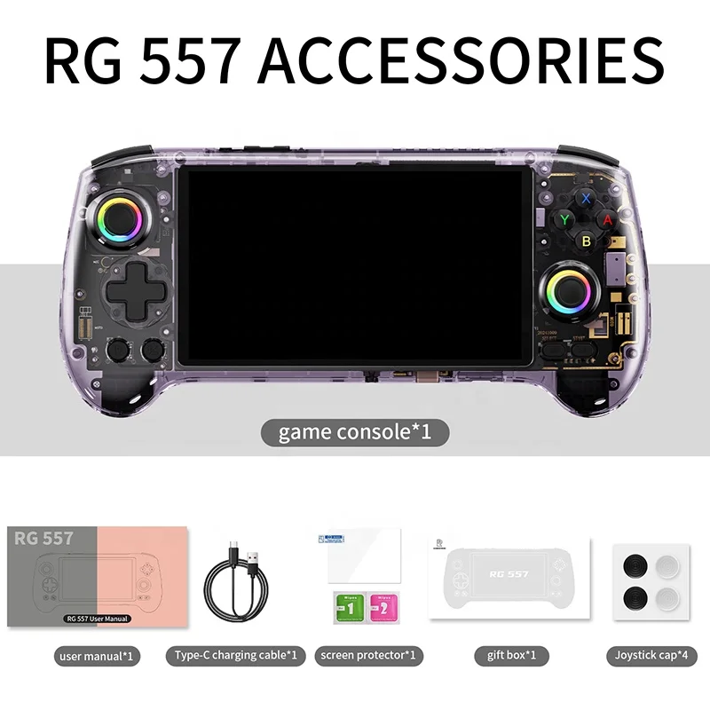 ANBERNIC RG557 Android Handheld Game Console - 5.48