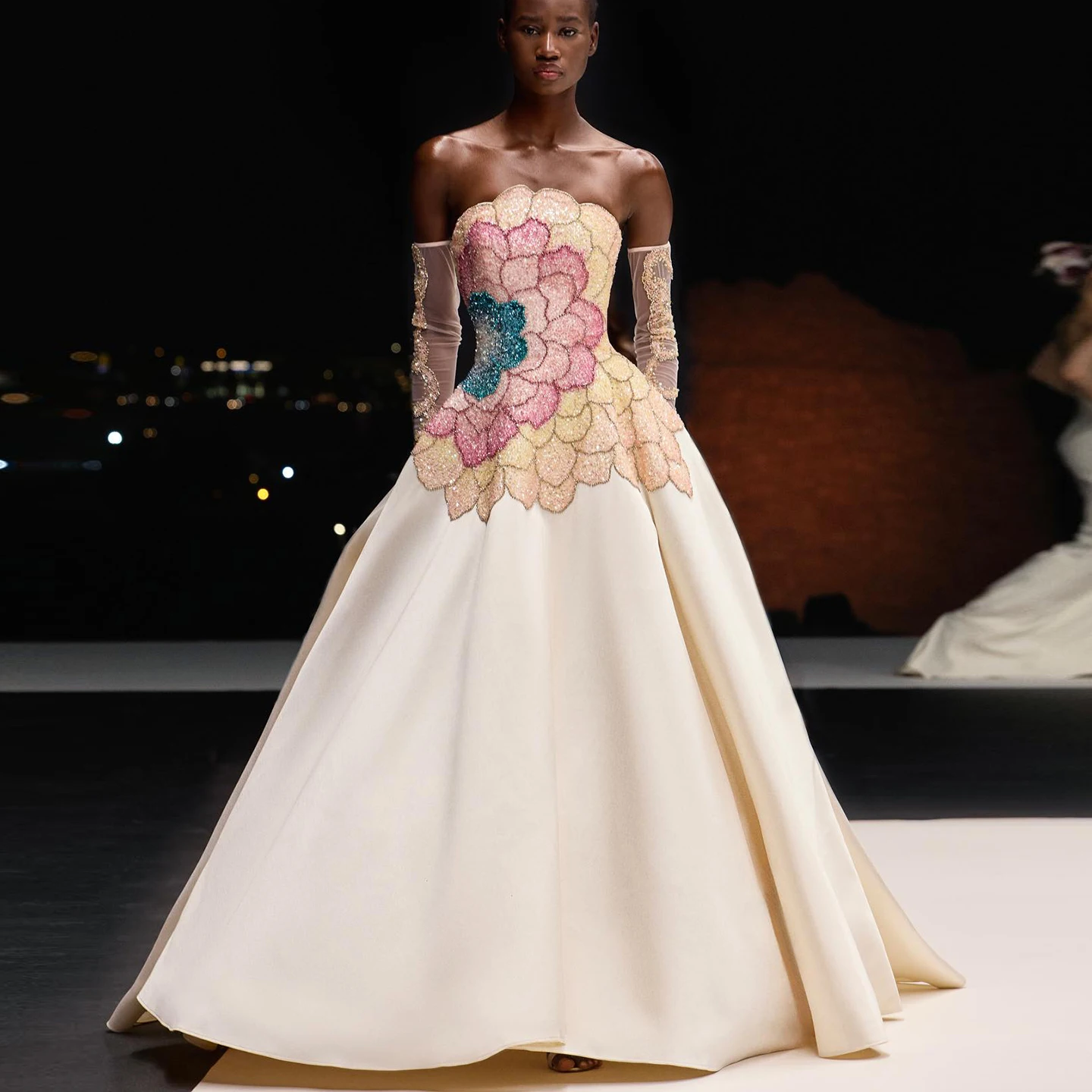Sharon Said SS513 Luxury Beaded Strapless Evening Dress Sharon Said SS513 Luxury Beaded Strapless Evening Dress