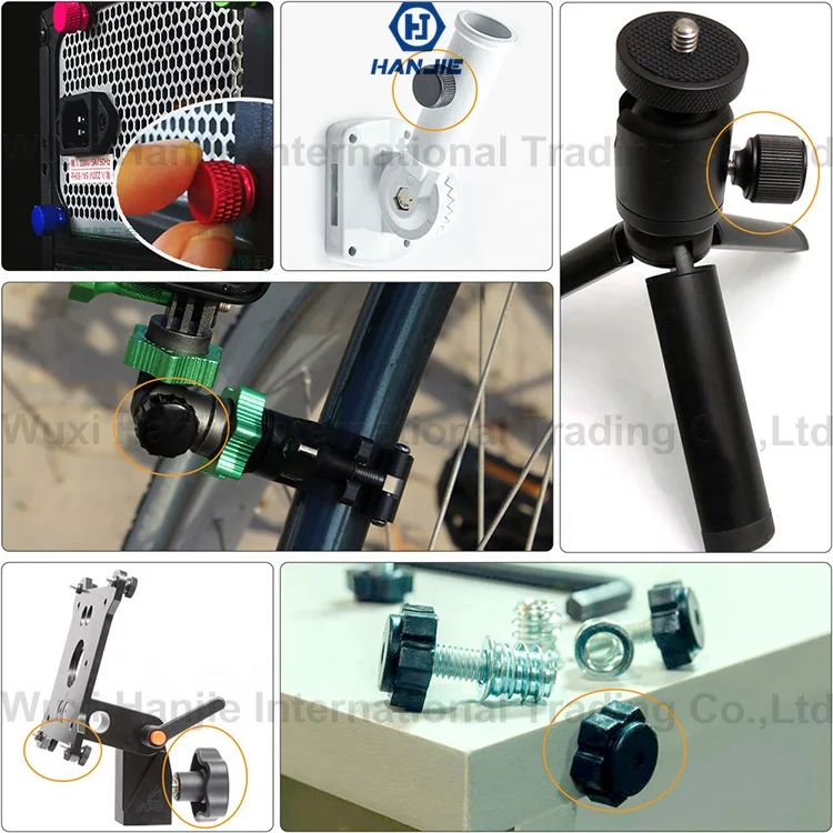 QUARKZMAN 6 Stück Flügelschrauben M6 X 45mm - Rändelschrauben Aus Kunststoff Mit Metallgewinde