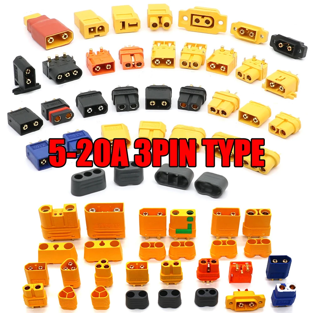 Amass Connector 5-20A 500V DC 3PIN MR/T30 Series MR30-M/F MT MR30PB-M/F MR30PW-M/F Lithium Battery Connector