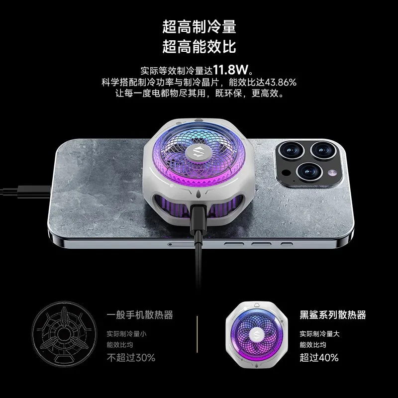 Black Shark 4pro Magnetic Cooler - Efficient Gaming Cooling Black Shark 4pro Magnetic Cooler - Efficient Gaming Cooling